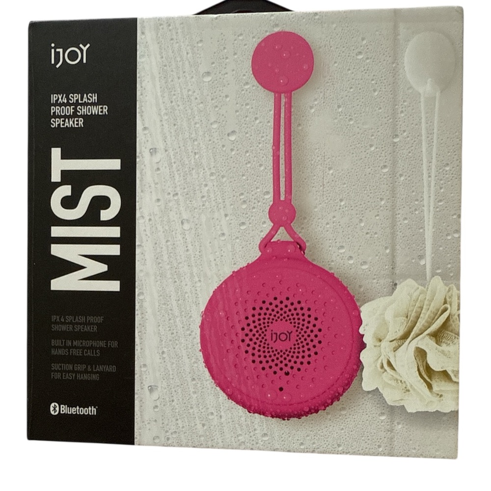 iJoy Pink Waterproof Bluetooth Speaker